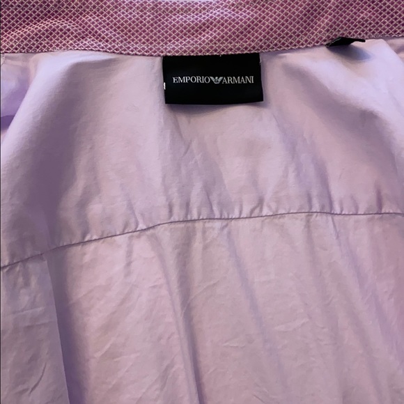 EMPORIO ARMANI light pink dress shirt. - Picture 5 of 6